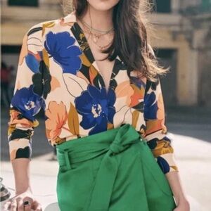 Sezane - Chemise Florence, Size: 36, Imprime Maxi Fluers print